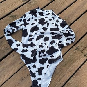 Shein super cute cow bodysuit!